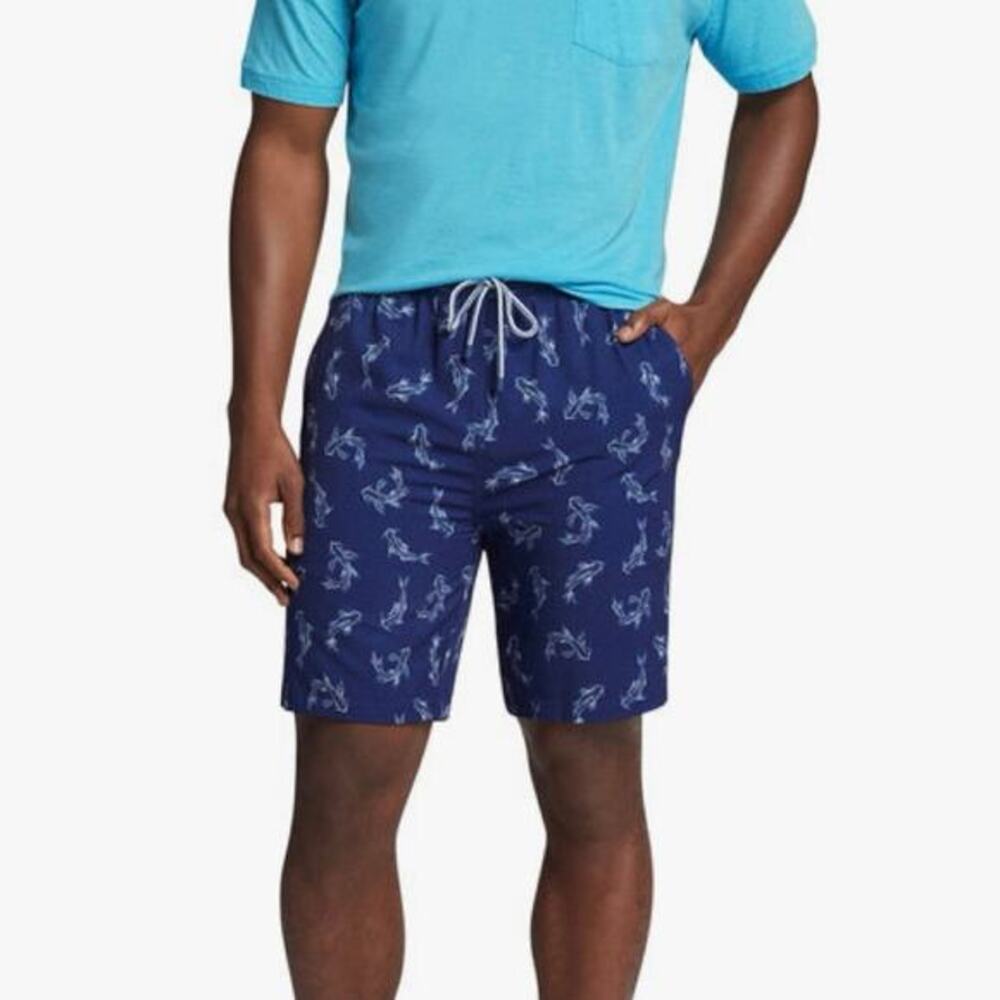 NWT Peter Millar Atlantic Blue Secret Cove Swim Trunks Blue Size XL Coastal